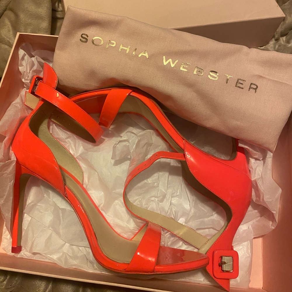 Sophia Webster “Nicole” patent sandal